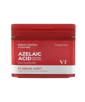 Успокаивающие тонер-пэды с азелаиновой кислотой для проблемной кожи VT Cosmetics AZ Care Toner Pad 60 шт