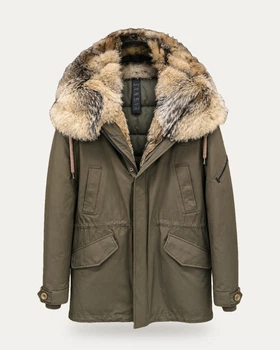 Парка мужская зимняя S Хаки (PONTOS-M-PARKA-002)
