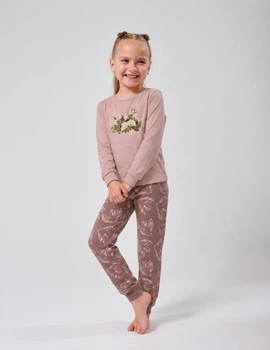 Пижама для девочки SMIL 104557-1 Какао р.104
