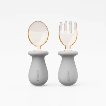Набор детских столовых приборов HEORSHE Spoon Fork Gray