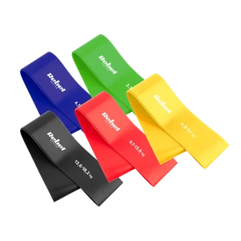 Набір мініеспандерів латексових REBEL Mini Band L 2.3-18.2 kg 5 шт Multicolor (RBA-3002-CO)