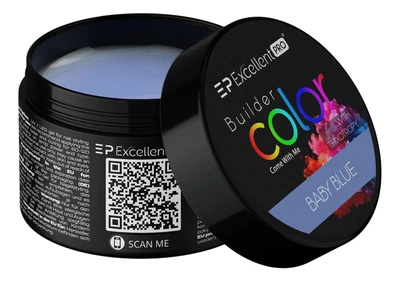 Żel budujący do paznokci Excellent Pro Builder Color With Thixotropy Baby Blue 15 g (5903900443623)