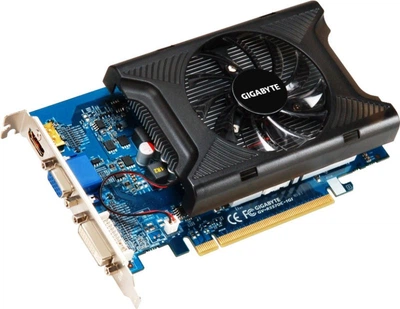 Видеокарта Gigabyte GeForce GT 220 (1 ГБ, GDDR2, 128 бит, 625/800 МГц, VGA, DVI, HDMI) б/у