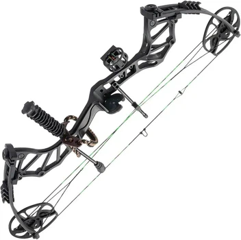 Лук блочний Man Kung MK-CBA5 Thorns KIT Black (40 lbs, 30", алюмінієвий, з релізом, прицілом і ківером)