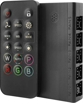 Хаб для вентиляторів Tacens Mars Gaming MF-HUB Black (TACMARS-MFHUB)