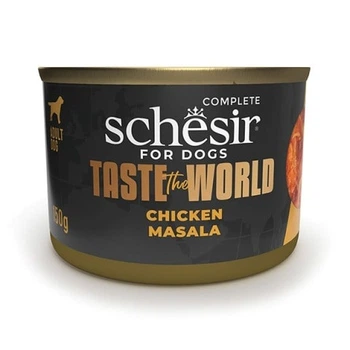 Корм для собак Schesir Шезір Taste the World Dog Wet Chicken Masala натуральні консерви для у соусі курка, масалу 150г х 8шт