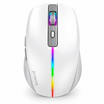 Бездротова мишка Proove Comet White, Bluetooth 4.0/5.0, 2.4 ГГц, 1600 DPI, акумулятор 500 мА·год