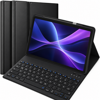 Чехол-клавиатура Bluetooth для Lenovo Tab P11 2nd Gen 11.5", QWERTZ, 200 мАч, черный