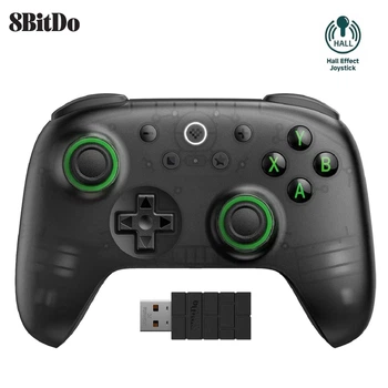 Геймпад 8BitDo Ultimate 2C Transparent Black, беспроводной джойстик с эффектом Холла для Windows 11, Android, iOS, Steam Deck