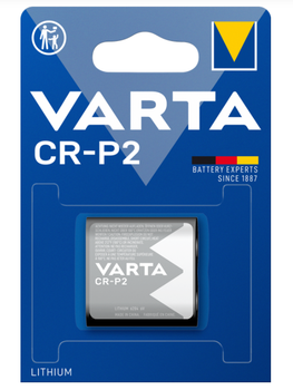Батарейка литиевая Varta CR P2 6В 920 мАч BLI 1 шт