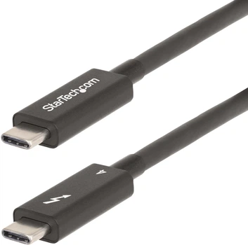 Kabel StarTech USB Type-C - USB Type-C Thunderbolt 4 100 W 2 m Black (A40G2MB-TB4-CABLE)