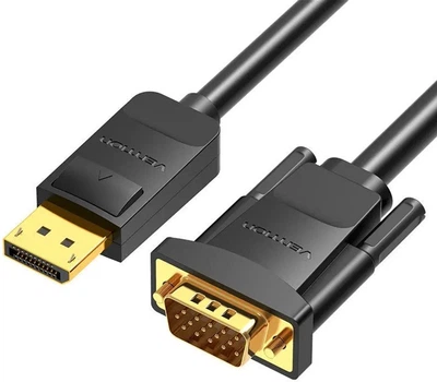 Кабель Vention DP - VGA 2 m Black (6922794746770)