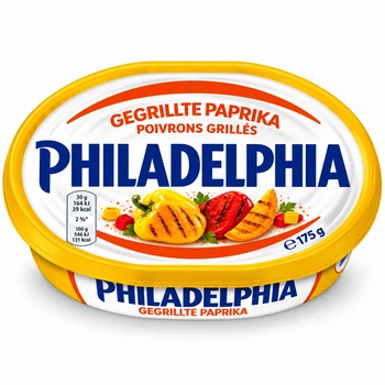 Крем-Сир Сливочный с Сладким Перцем Гриль Philadelphia Gegrillte Paprika 175 г