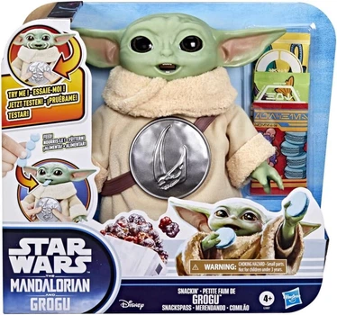 Интерактивная игрушка Грогу Star Wars The Mandalorian and Grogu Snackin’ Grogu 16,5 см Hasbro (G3087)