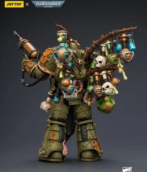 Фігурка warhammer40k JoyToy Death Guard Biologus Putrifier with Injector Pistol and Hyper Blight Grenades 1/18