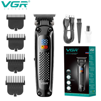 Тример VGR V-972 для бороди та вусів чорний
