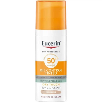 Тонувальний сонцезахисний гель-крем Eucerin Sun Oil Control SPF 50+, Medium