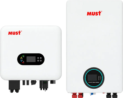 Комплект резервного живлення Must PH11-3648 PRO 3.6 кВт + акумулятор Must LP16-48100 LiFePO4 51.2 В 100 А·год 5.12 кВт·г (MUST-PH11-MAG-LP16)