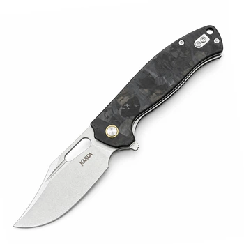 Ніж Складаний KARDA KRUK J388 Carbon Black