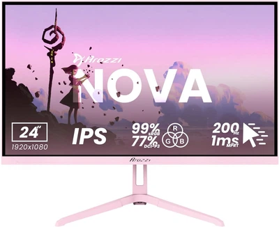 Монітор 23.8" Arozzi Nova Pink (AZ-NO-24T1K200-PNK)
