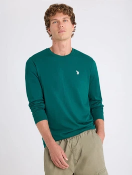 Лонгслив мужской U.S. Polo Assn 114008-0400A(Kingston Green) M Зеленый (786662755501)