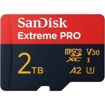 Карта пам'яті SanDisk Extreme PRO microSDXC 2TB (UHS-I U3) W-150 MB/s, R-250 MB/s Class 10 A2 V30 (SDSQXCD-2T00-GN6MA)