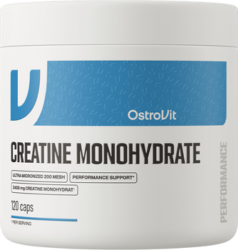 Креатин моногідрат OstroVit Creatine Monohydrate 120 капсул (5903933913582)