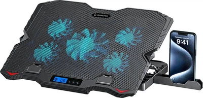 Podstawka chłodząca do laptopa Qlab CP560 czarna (8594214660034)
