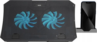 Підставка для охолодження ноутбука Qlab CP350 чорна (8594214660027)