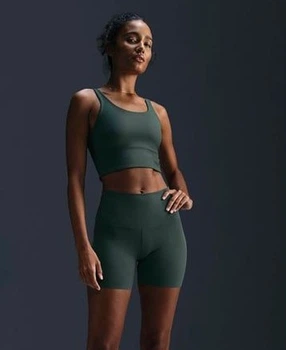 Спортивний топ жіночий Nike W Nk Inf Wide Rib Bra S Зелений HF1542-338