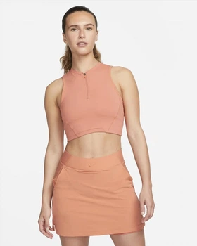 Спортивный топ женский Nike Np Df Ssnl Crop Tank L Оранжевый DM6952-824