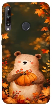 Чехол для Huawei P40 Lite E с принтом Осінній ведмежа