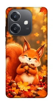Чехол для Oppo А3х 4G с принтом Осіннє білченя