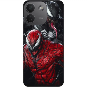 Силиконовый чехол SMTT для Xiaomi Redmi Note 17 Pro Max 5G с рисунком Веном и Карнаж