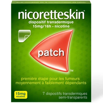 NicoretteSkin Никотиновый пластырь Никоретте трансдермальный 15 мг/16 часов 7 шт. (Nicotine Patches)