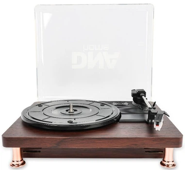 Gramofon DNA TT1 z Bluetooth i trzema prędkościami obrotowymi w obudowie mahoniowej (5908249816336)