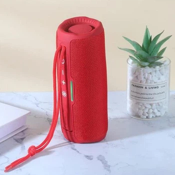 Портативная беспроводная Bluetooth-колонка T&G TG365 Red 10 Вт с FM-радио, TWS, громкой связью, AUX, USB и TF (1200 mAh)