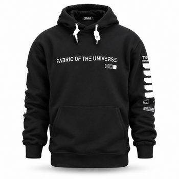 Худі Fabric of the Universe чорне оверсайз з принтом S (22-572-203)