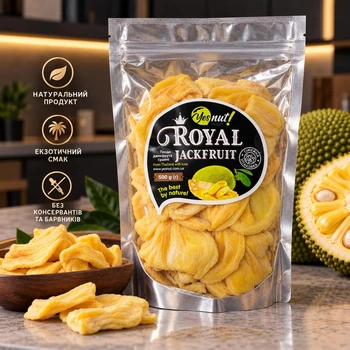 Джекфрут сушений Yesnut Royal Jackfruit 500 г — натуральні сушені екзотичні фрукти з Таїланду