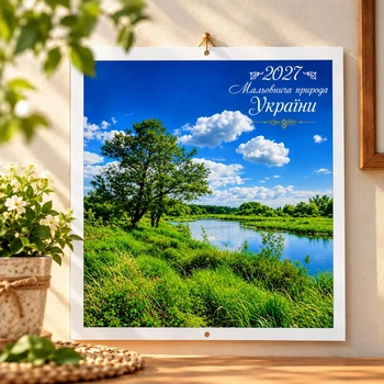 Перекидной настенный Календарь 22х48 см 2027 Живописная природа Украины-02