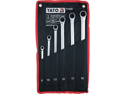 Ключі торцеві подовжені з храповиком YATO M 8-19 мм, L= 237- 423 мм [10]