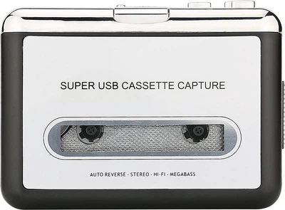 Кассетный проигрыватель 218 компактный с USB для конвертации кассет в цифровую форму