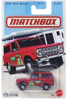 Колекційна машинка Mattel Matchbox 1970 Ford Bronco SUV 1:64 (GGF12/JRK09) (0194735426799)