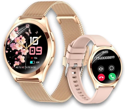 Смарт-часы LSWATCH для женщин 1.6" Bluetooth звонки Rose Gold Повреждена коробка
