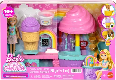 Ігровий набір Barbie Club Chelsea Магазин морозива з лялькою Челсі та пластиліном (JMJ42) (194735378081)