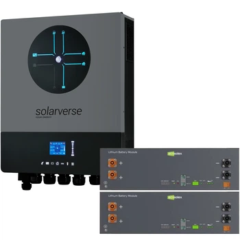 Система зберігання енергії Solarverse SV-1SV8K1-LEC10K1-1 8kW 10.2kWh 2BAT LiFePO4 ≥6000 циклів