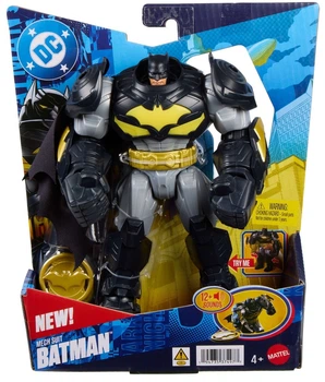 Interaktywna figurka Mattel DC Batman Mech Suit w zbroi ze dźwiękiem i światłem 18 cm (JMD86) (194735374977)