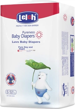 Подгузники ночные Lelch Day And Night Pure S (4-8 кг), 50 шт