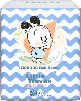 Подгузники BOBDOG Small Wave XXL (14-17 кг), 60 шт (3 x 20)