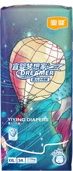 Подгузники-трусики Yiying New Dreamer XXL (13.5-16 кг), 34 шт